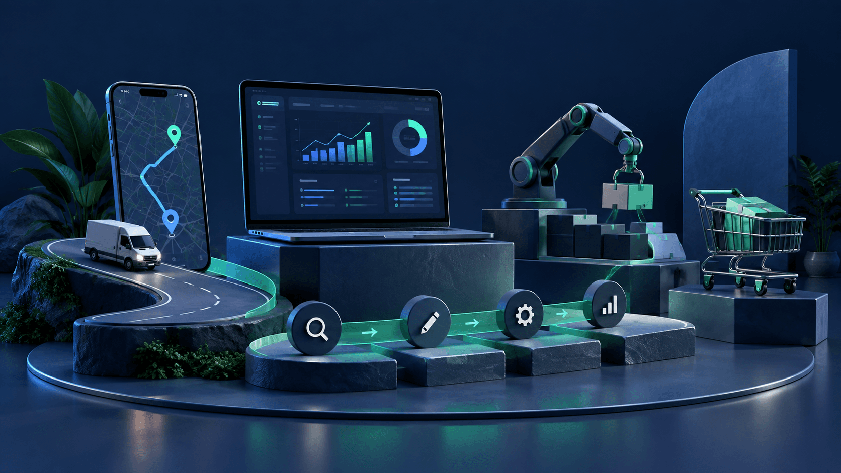 Software conceptual illustration