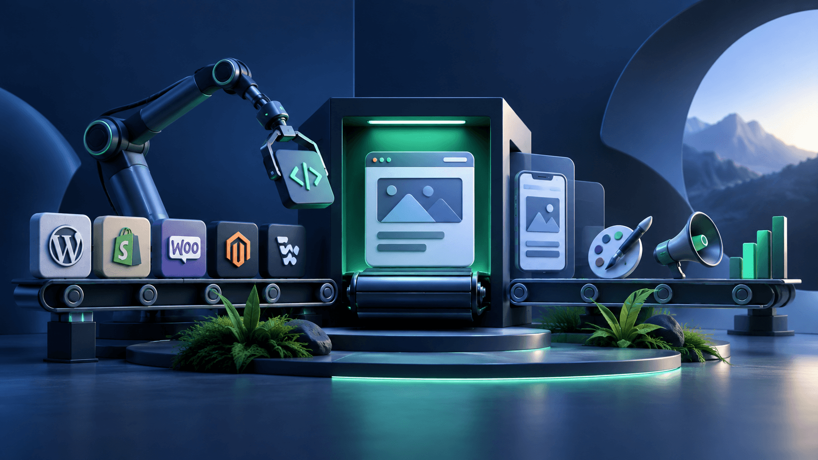 Software conceptual illustration